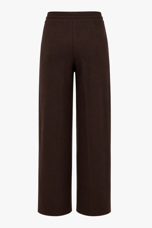 Exquise Drawstring Knitted Trousers In Brown