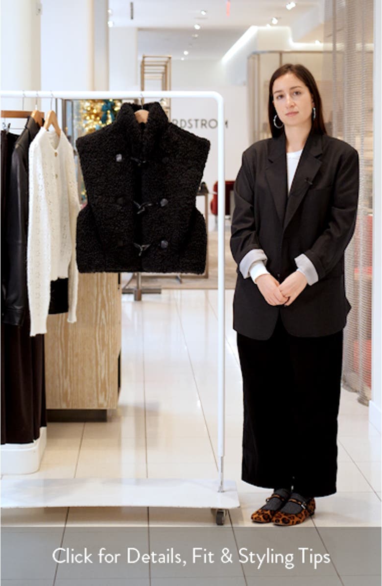 Alisa Faux Shearling Vest, sales video thumbnail