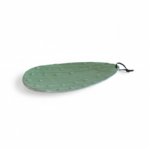 Lunares San Miguel Nopales Platter In Silver