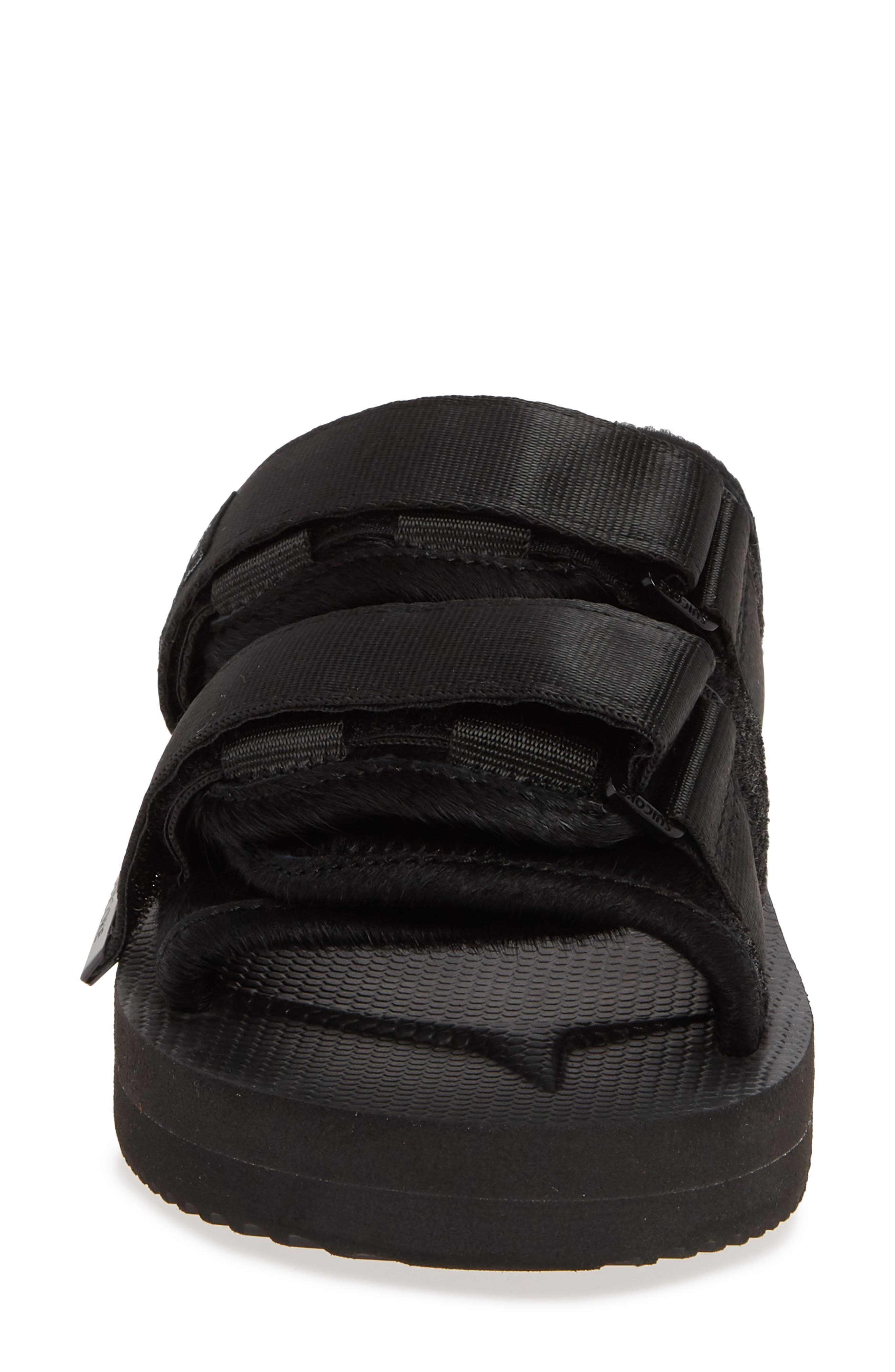 Suicoke Moto VHL Genuine Calf Hair Slide Sandal, Alternate, color, 