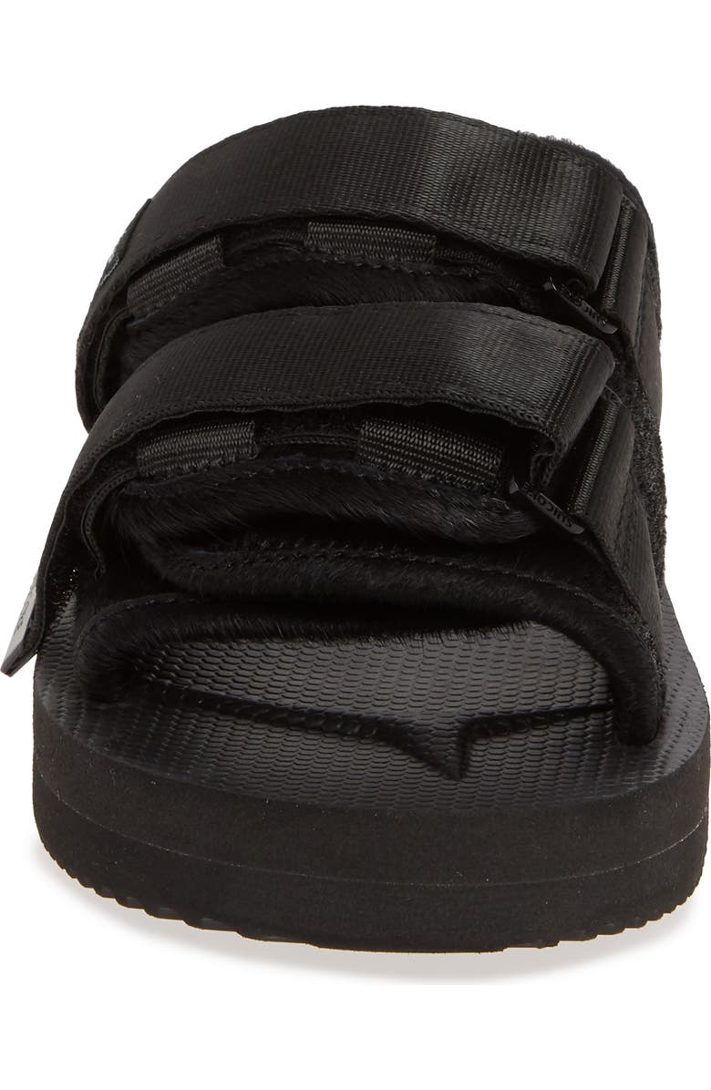 Suicoke Moto VHL Genuine Calf Hair Slide Sandal, Alternate, color,