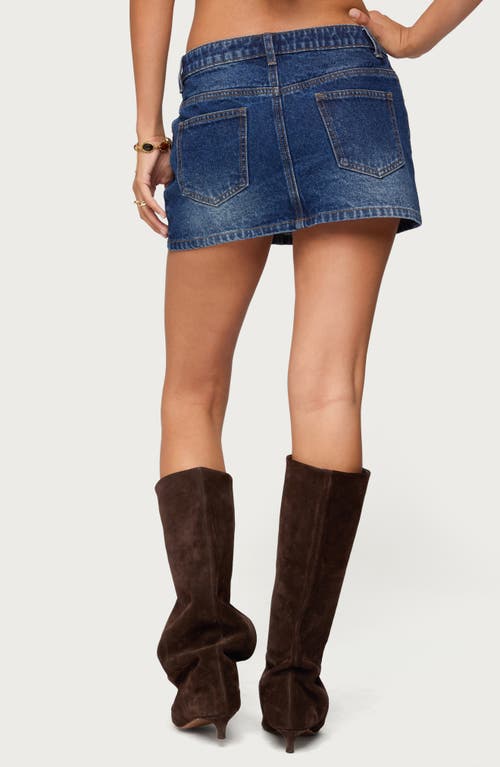Edikted Chiara Denim Miniskirt
