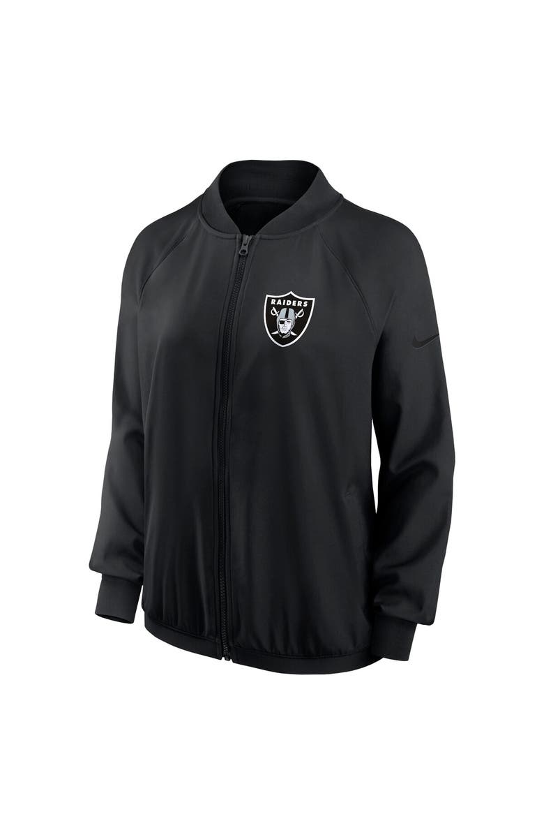 Nike Women's Nike Black Las Vegas Raiders Raglan Full-Zip Jacket, Alternate, color, 