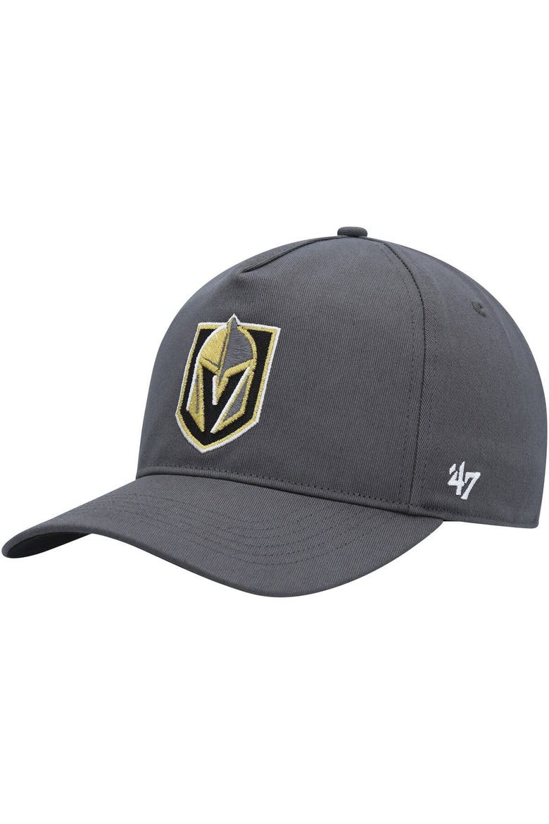 Men's '47 Charcoal Vegas Golden Knights Primary Hitch Snapback Hat, Main, color, Charcoal