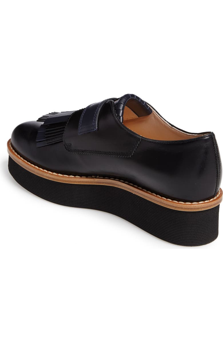 Tod's Kiltie Fringe Platform Loafer, Alternate, color,