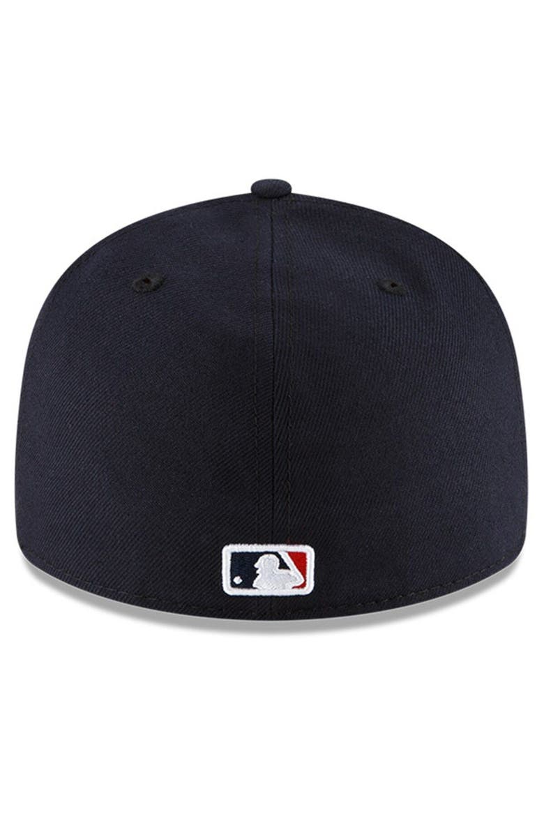 Men's New Era Navy Cleveland Guardians Authentic Collection On-Field Road Low Profile 59FIFTY Fitted Hat, Alternate, color, Navy