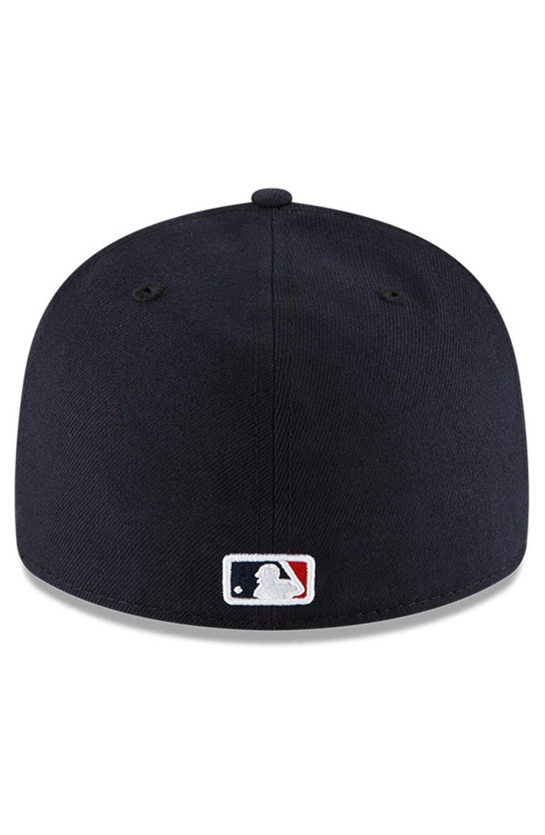 New Era Men's New Era Navy Cleveland Guardians Authentic Collection On-Field Road Low Profile 59FIFTY Fitted Hat, Alternate, color, Navy