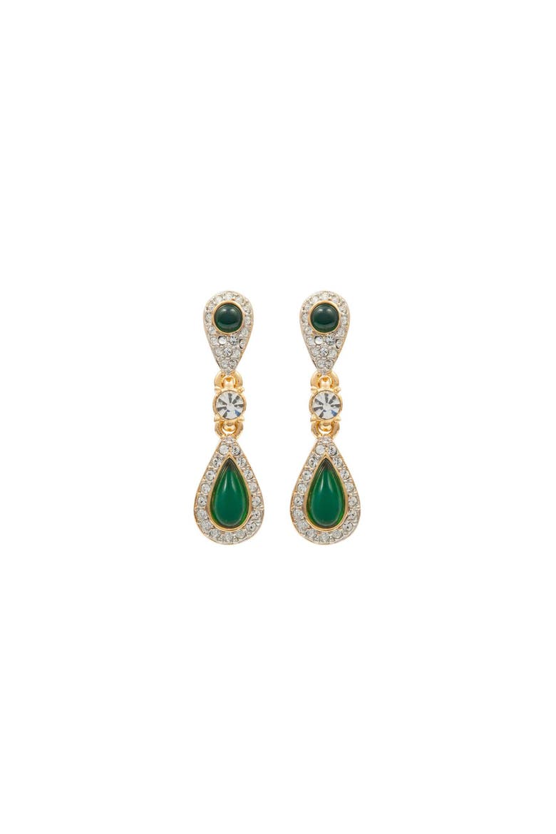 1980s Vintage D'Orlan Faux Emerald Set, Alternate, color, Faux Emerald