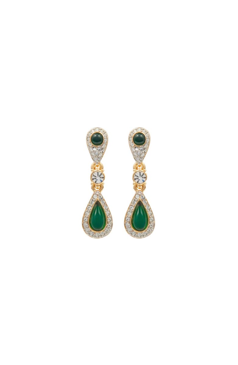 Susan Caplan 1980s Vintage D'Orlan Faux Emerald Set, Alternate, color, Faux Emerald