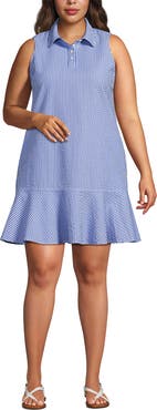 Lands' End Seersucker Tennis Dress