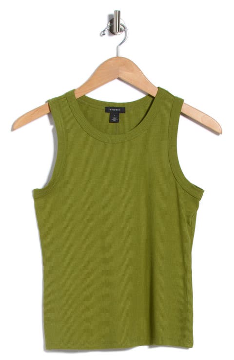 Fitted Ribbed Tank Top