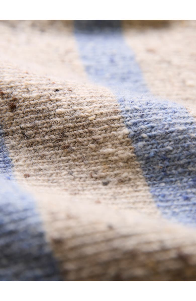 Celtic & Co. Donegal Striped Polo Sweater, Alternate, color, Oatmeal Stripe