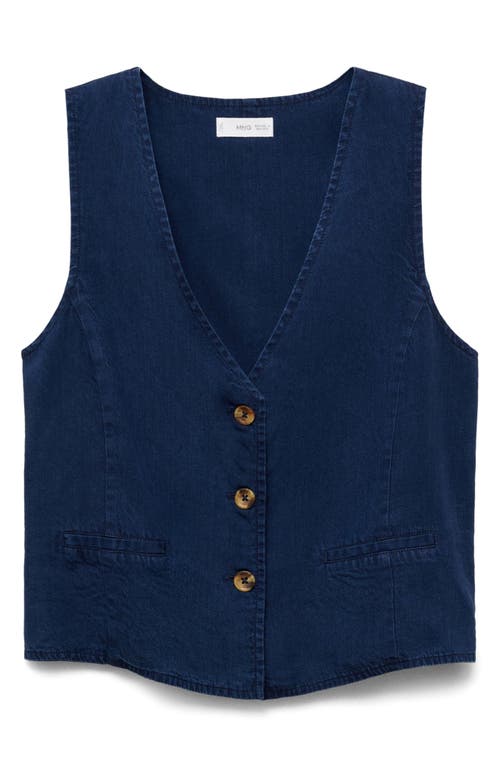 Mango Denim Effect Vest