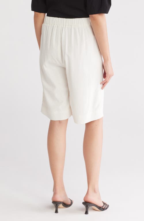 Gemma + Jane Bermuda Shorts In Ivory
