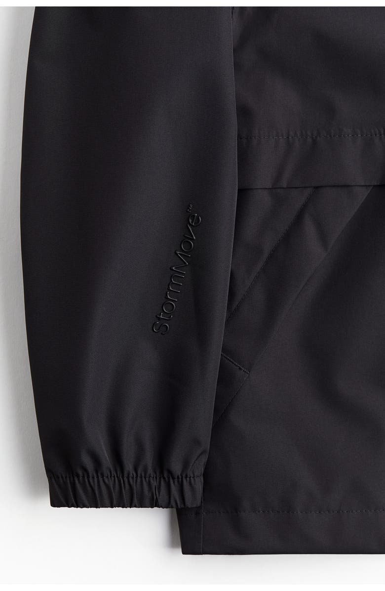 H&M Unisex Rain Jacket With Stormmove, Alternate, color, Black