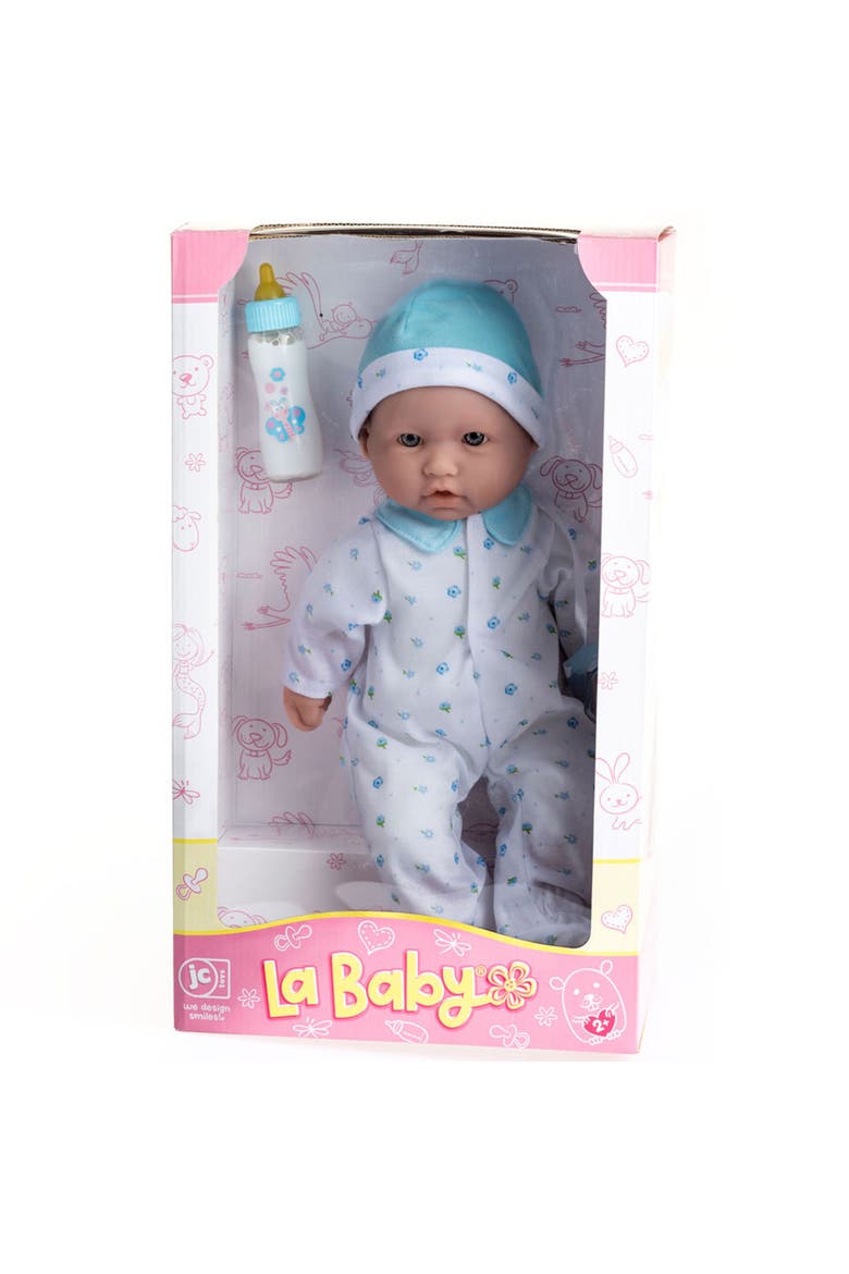 Washable 11 Inch Caucasian Body Doll, Alternate, color, Blue