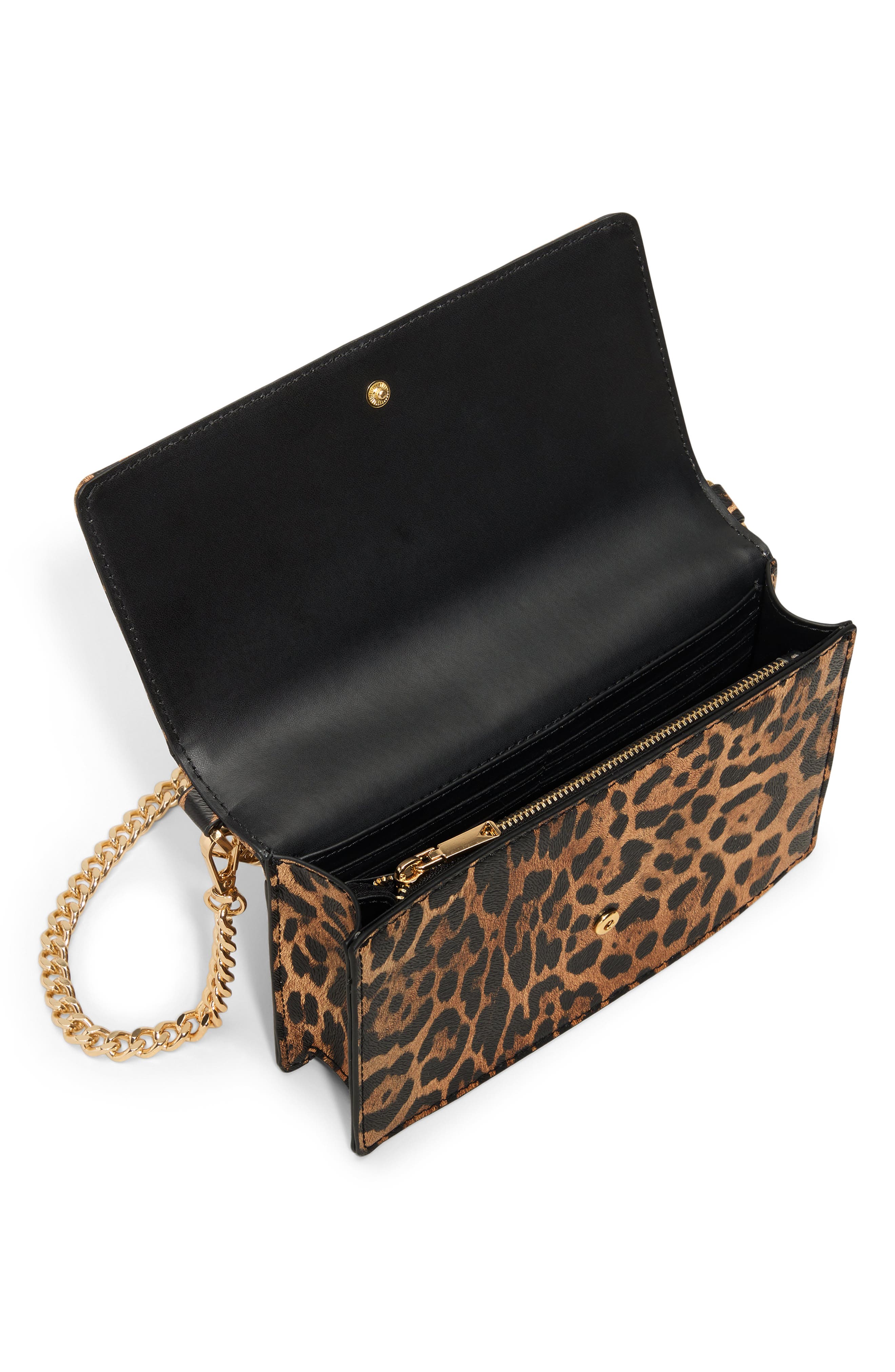 ALDO Lilithaa Faux Leather Crossbody Bag, Alternate, color, Leopard Print