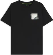 BOSS Stripe Zone Stretch Cotton Blend Graphic T-Shirt