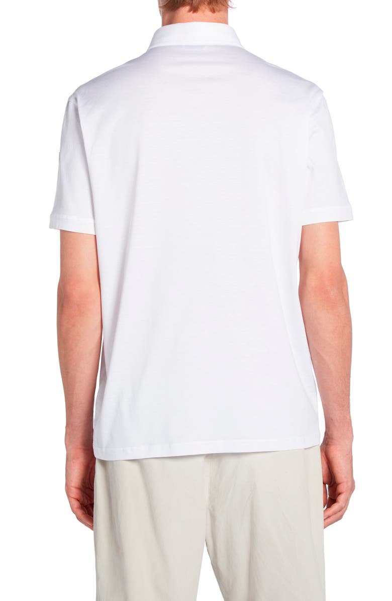 Moncler Logo Patch Cotton Piqué Polo, Alternate, color, 