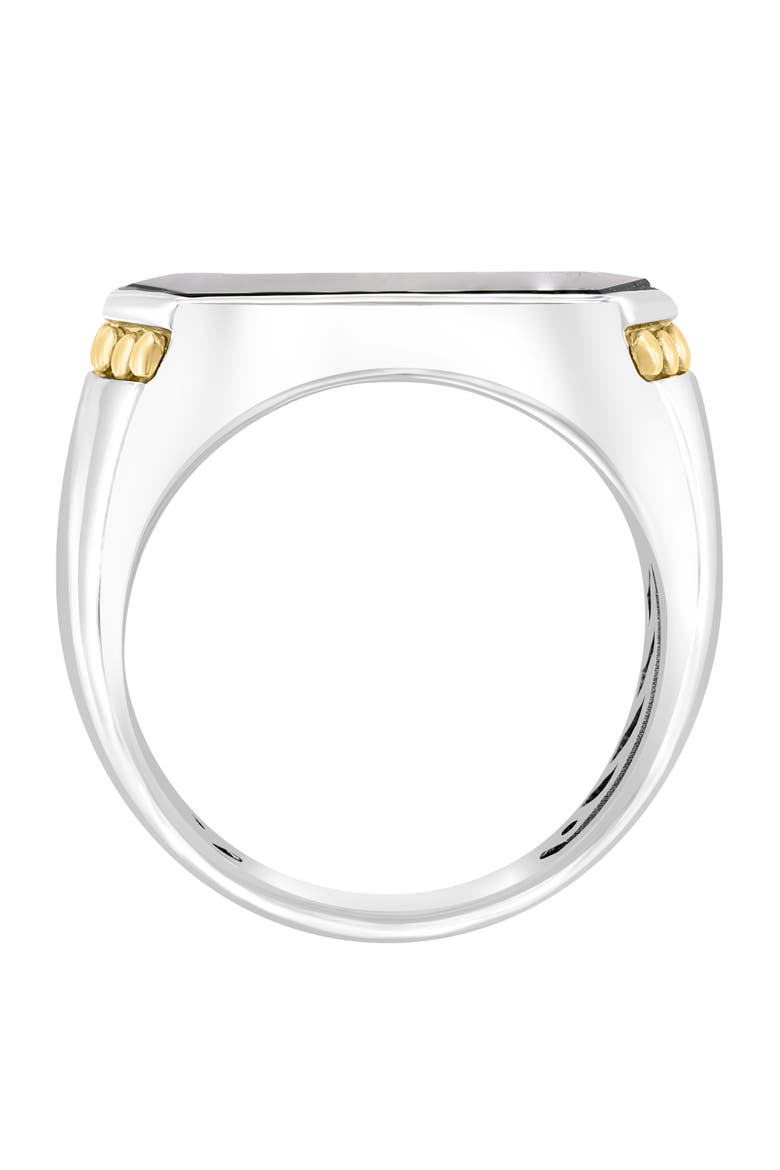 Smooth Onyx Ring, Alternate, color, BLACK