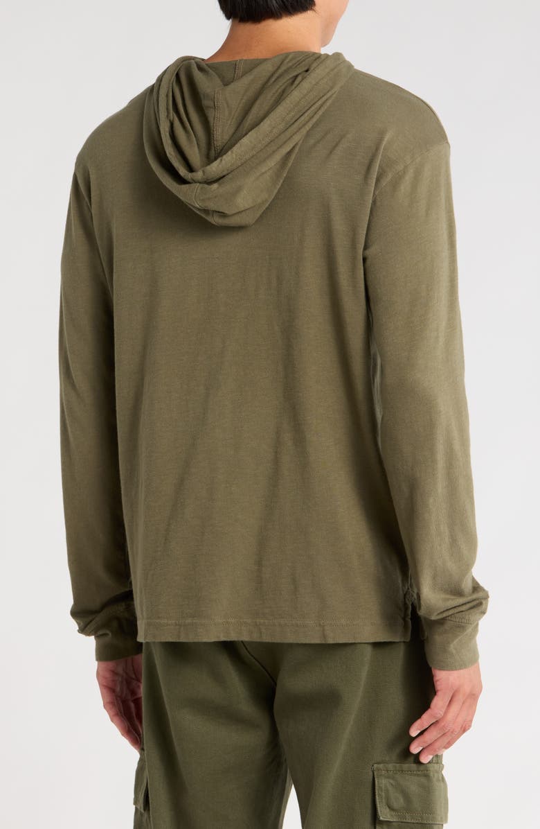 14th & Union Slub Cotton Hoodie, Alternate, color, Olive Sarma