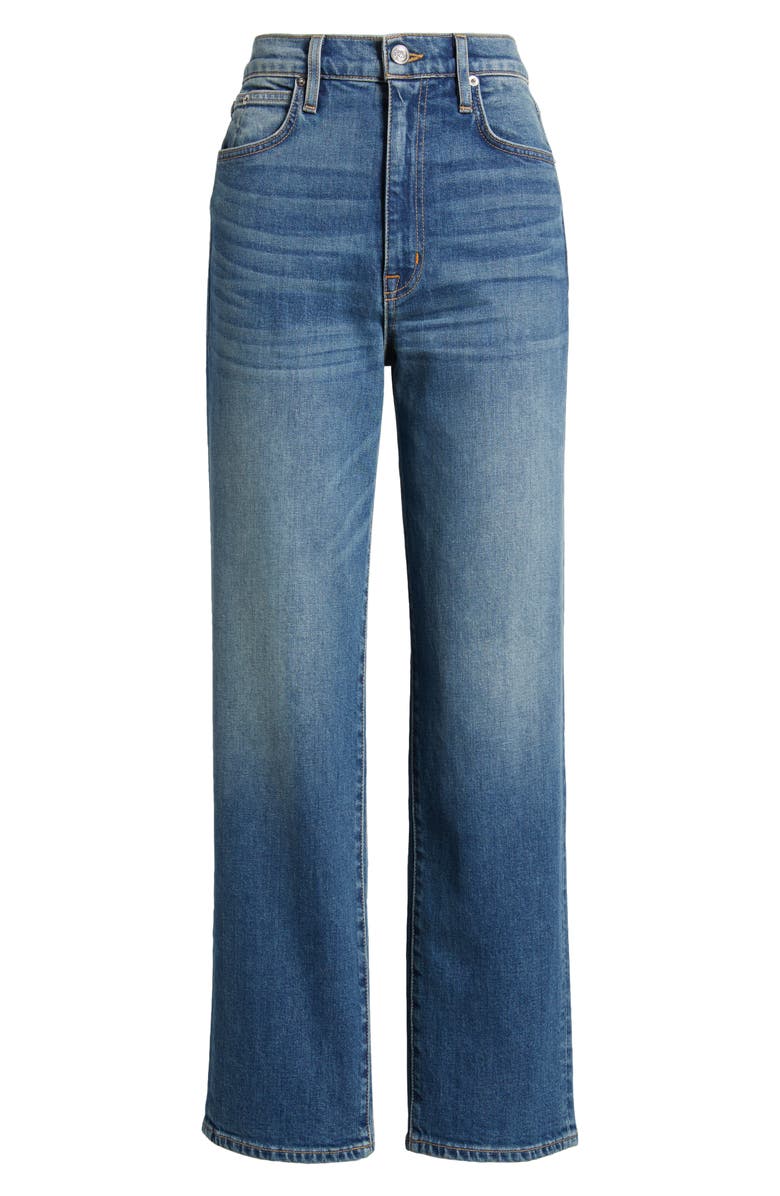 SLVRLAKE London High Waist Ankle Straight Leg Jeans, Alternate, color,