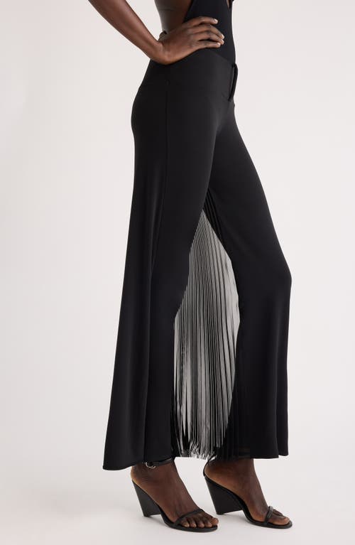 Shop Courrèges Infinity Pleats Jersey Pants In Black