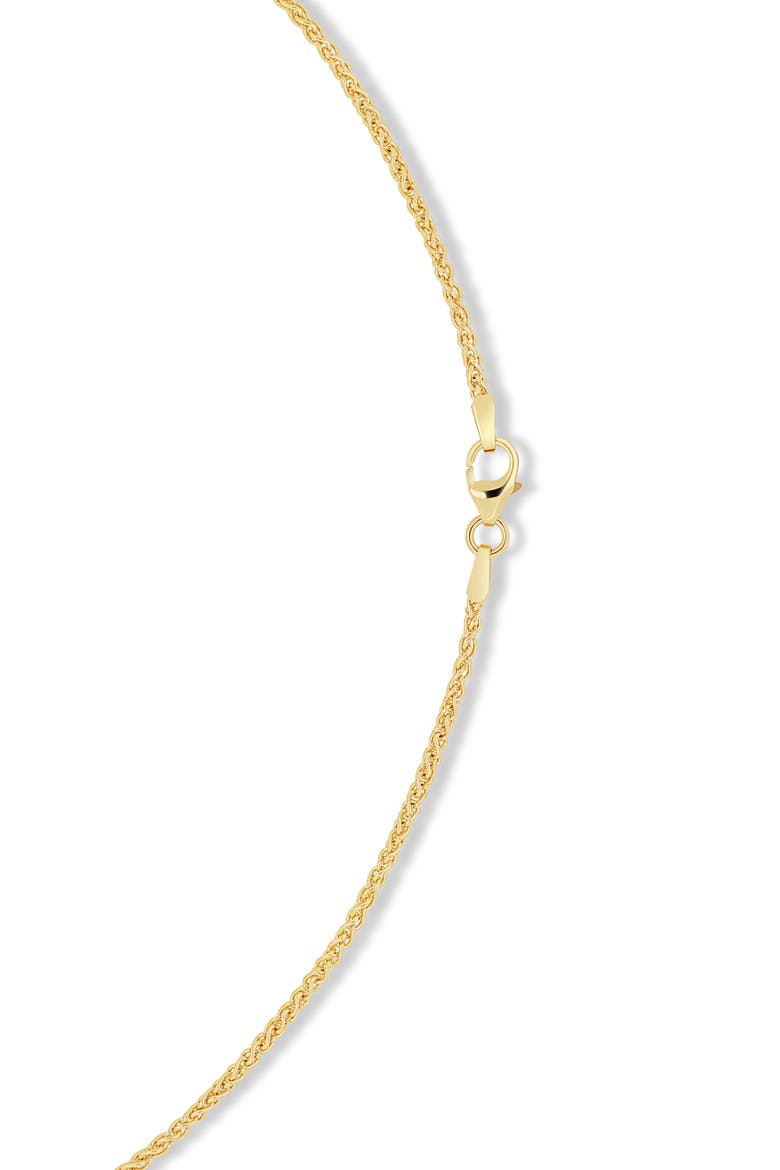 14K Gold Wheat Chain Necklace, 4mm, Alternate, color, 14KY