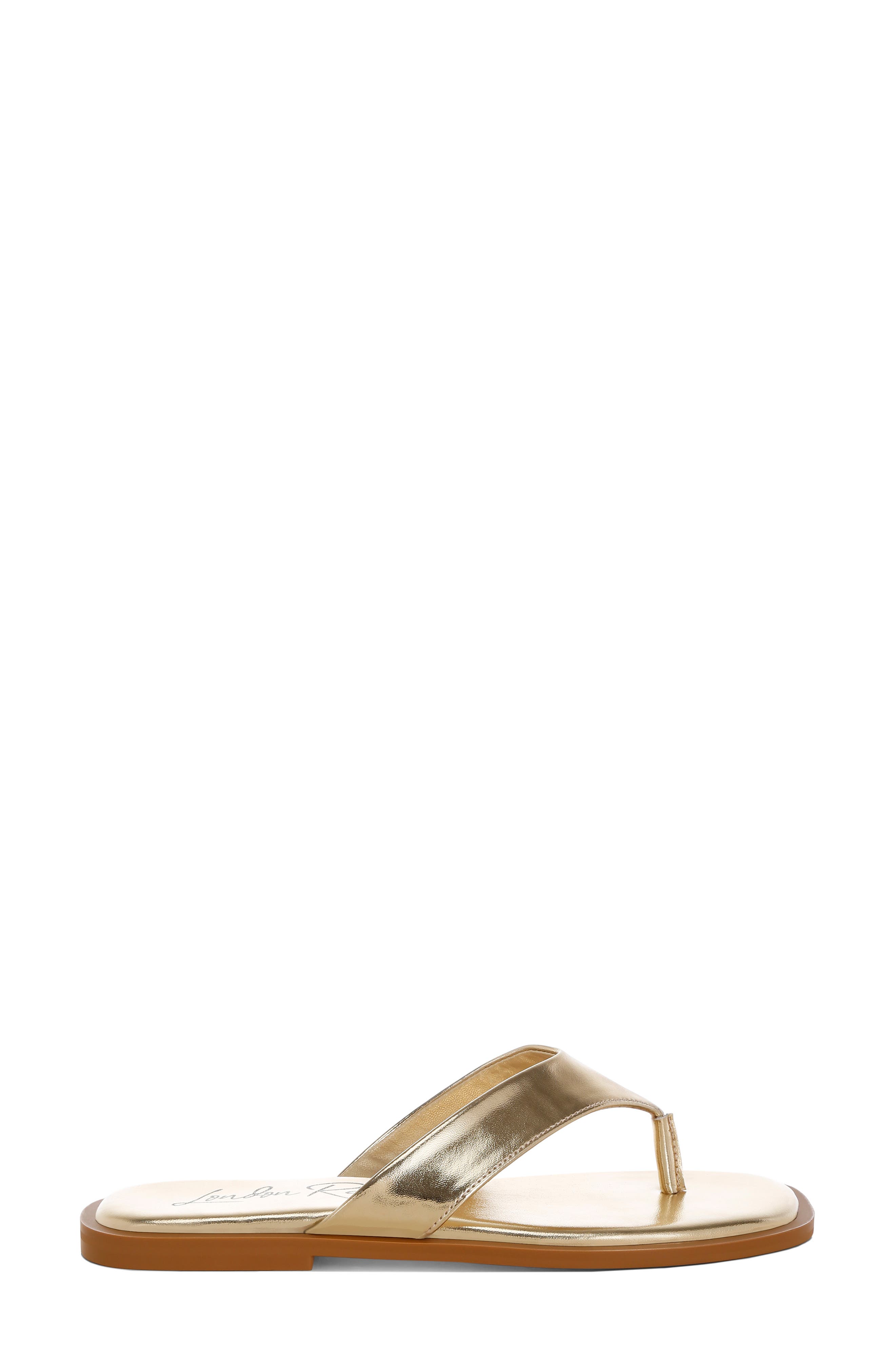 LONDON RAG Nitty Flip Flop, Alternate, color, Gold