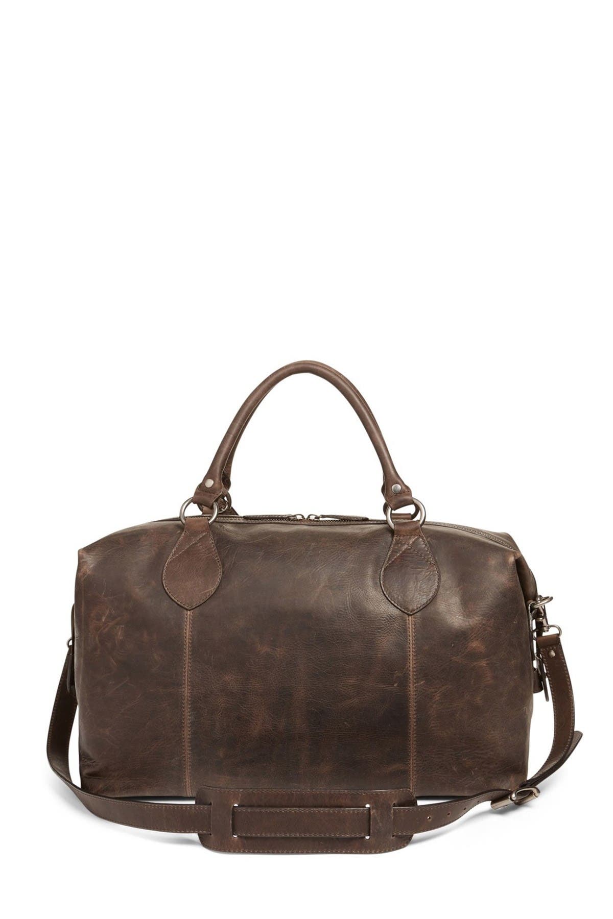 Frye 'Logan' Leather Overnight Bag, Main, color, 