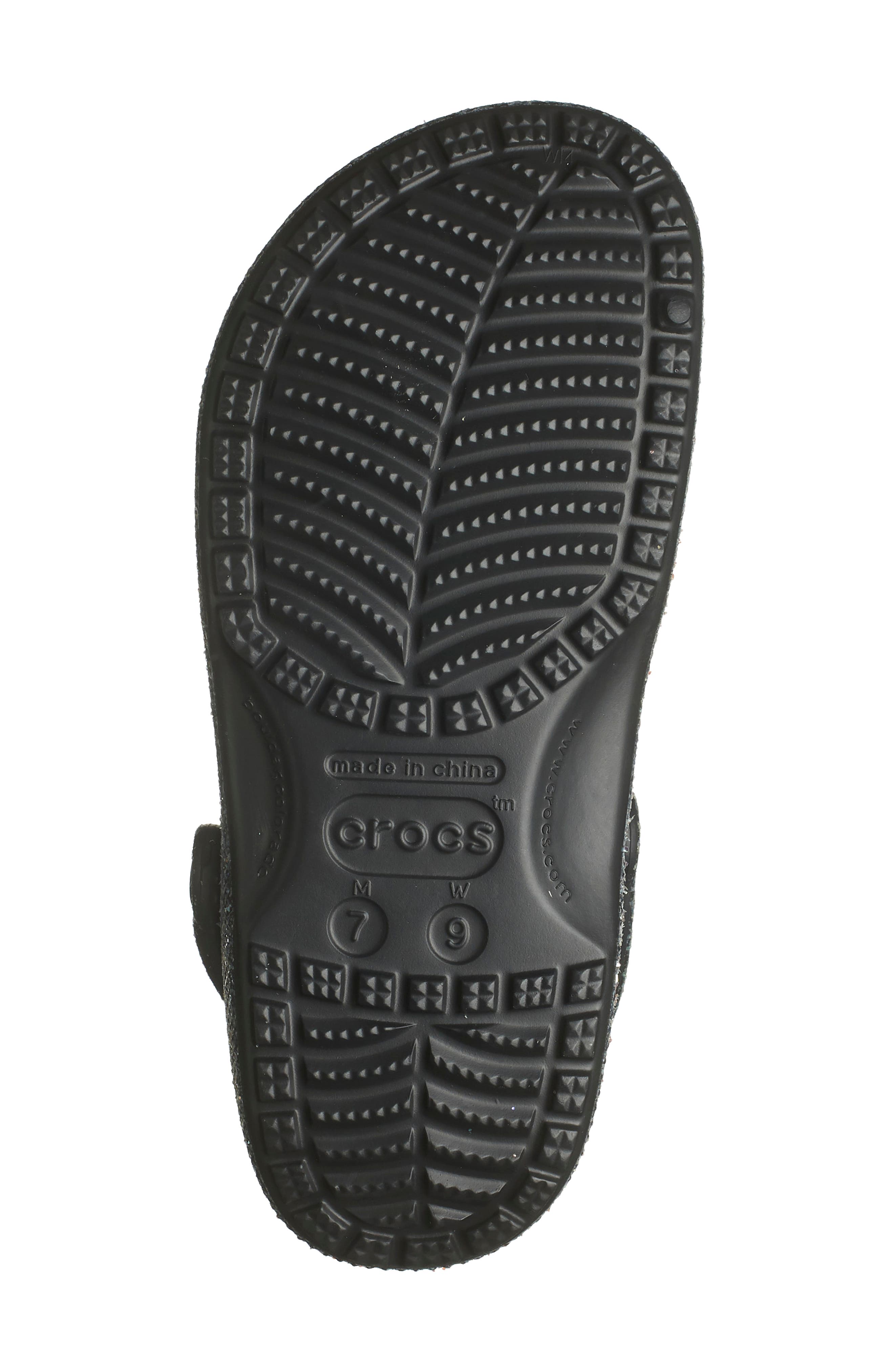 CROCS Gender Inclusive Classic Glitter Clog, Alternate, color, 