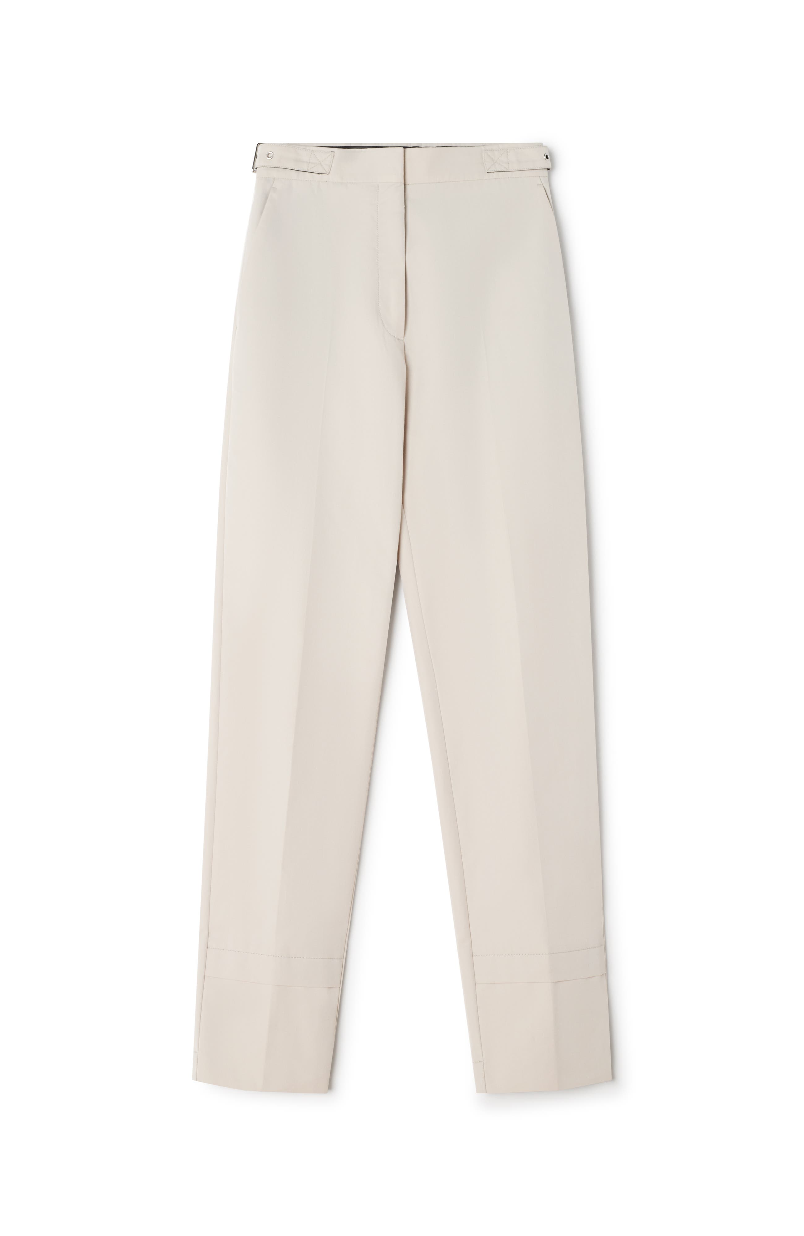 White Cigarette Pants In Technical Cotton - image 2
