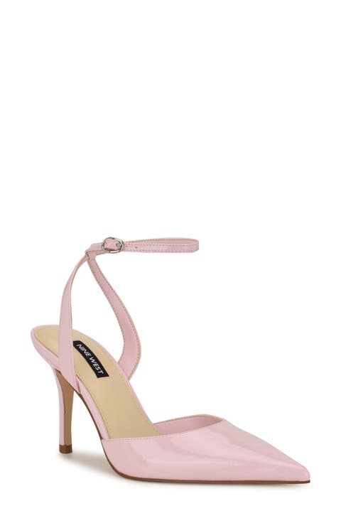 Grana Ankle Strap Pointed Toe Pump (Women)