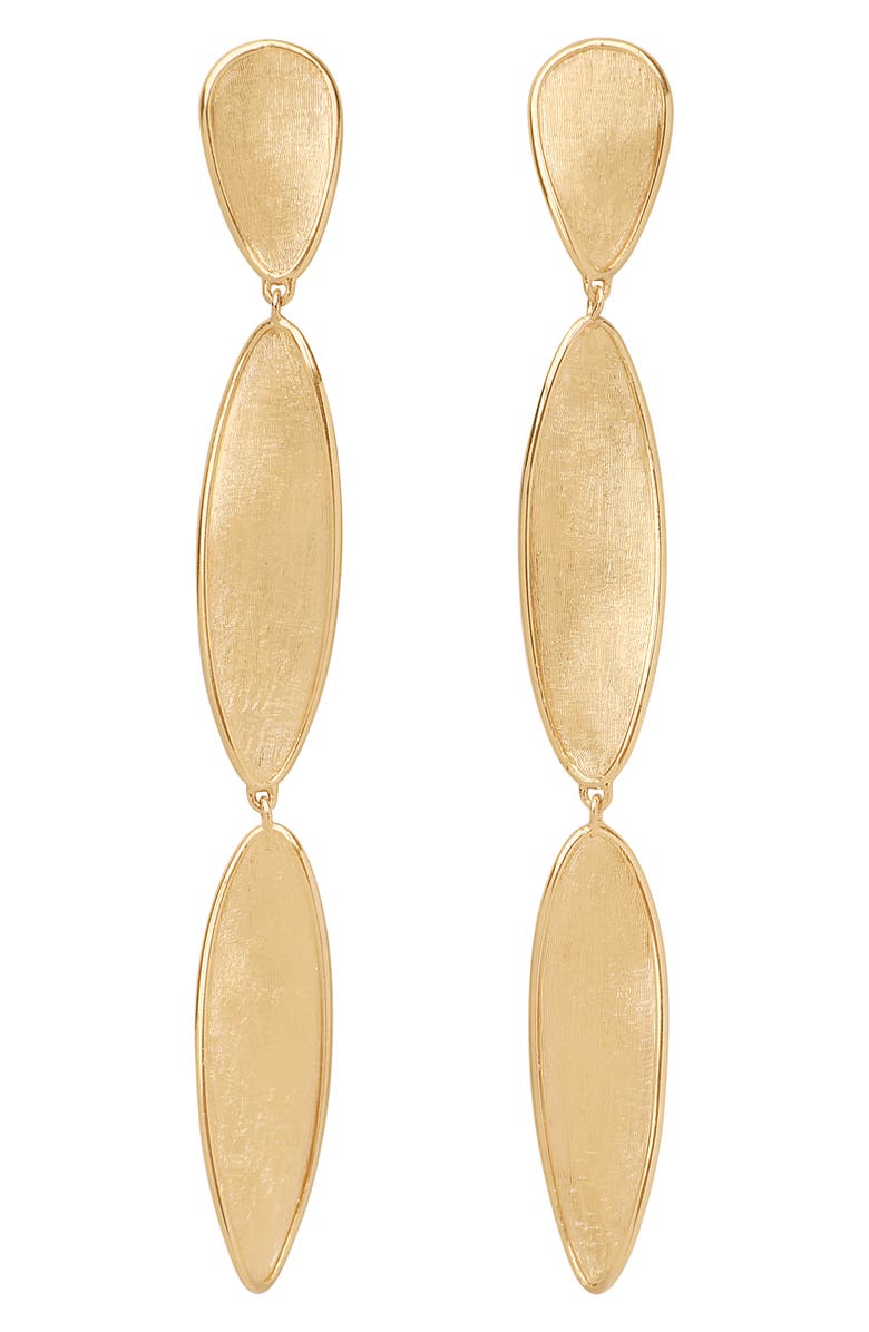 Marco Bicego Lunaria Twist Drop Earrings, Main, color, 