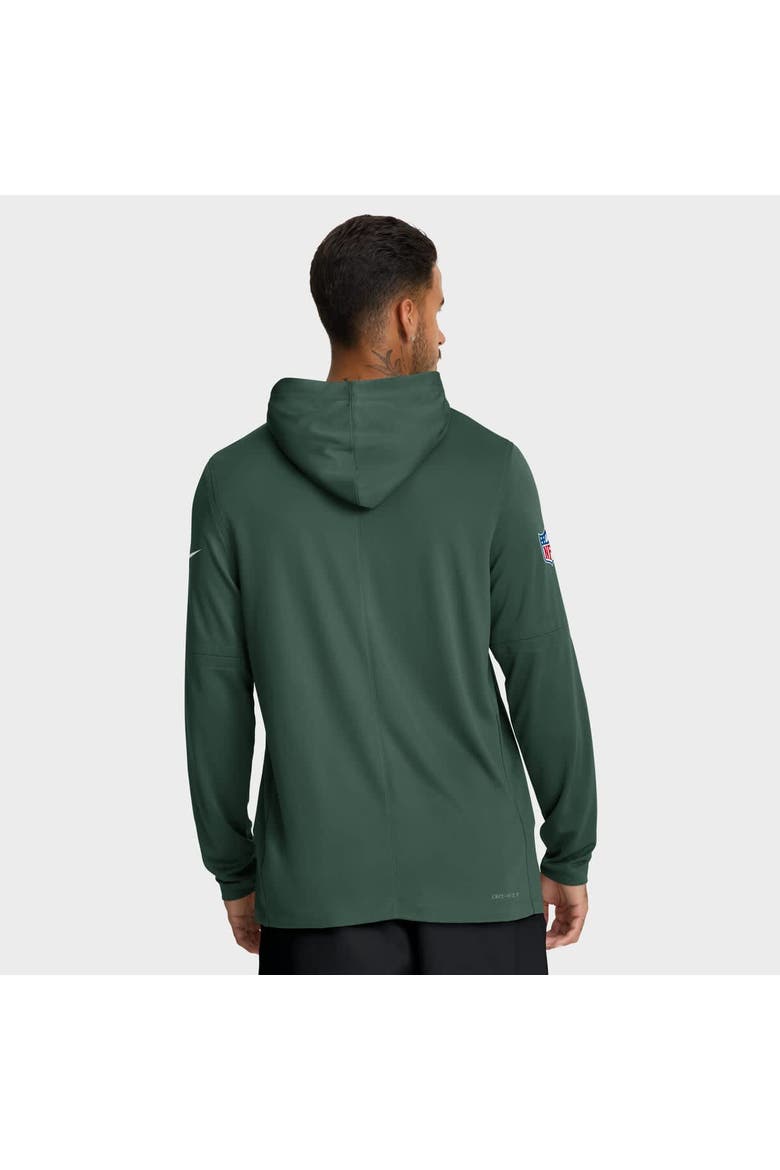 Men's Nike Green Green Bay Packers Big & Tall Sideline Performance Long Sleeve Hoodie T-Shirt, Alternate, color, Green