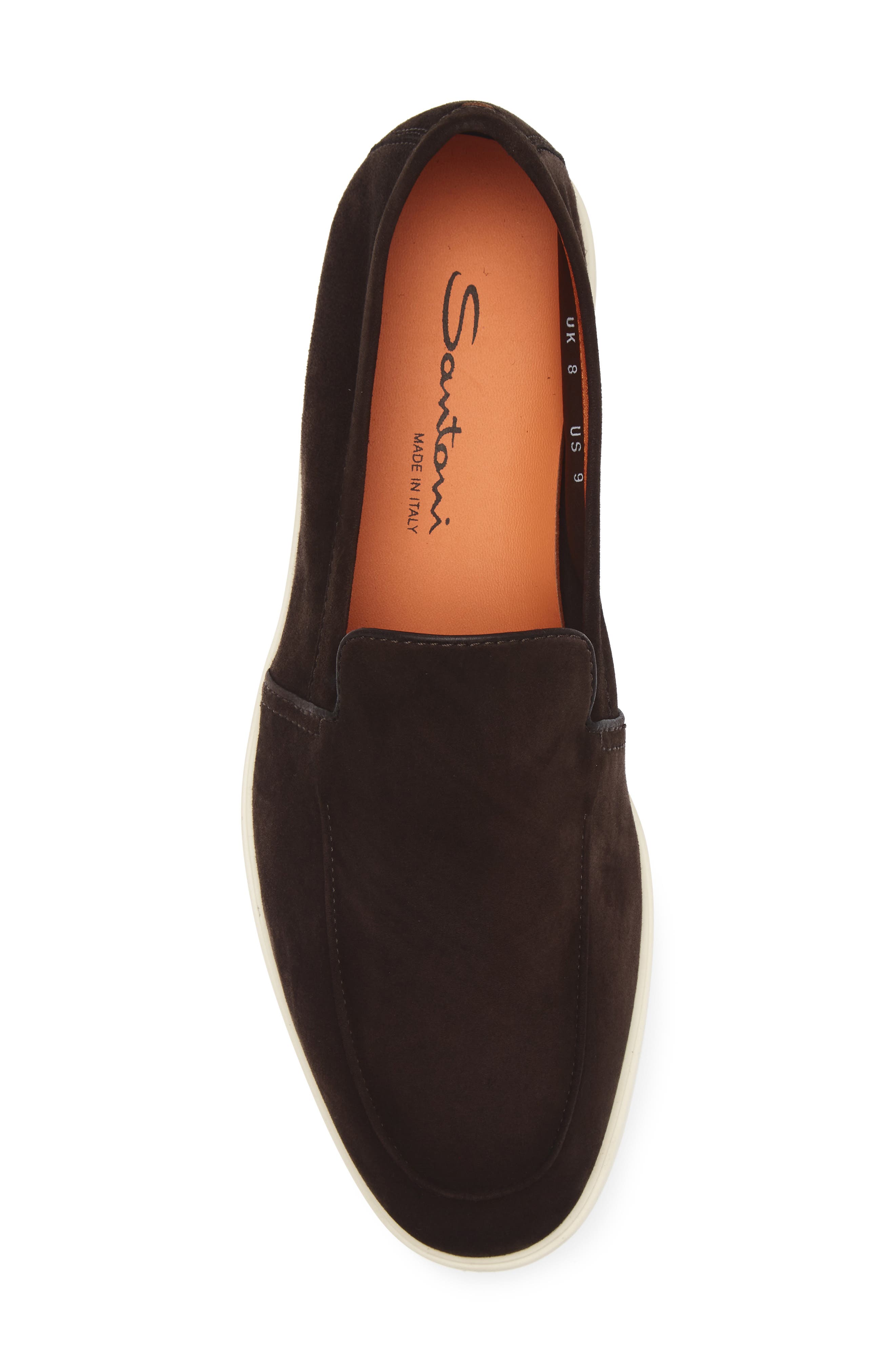 Santoni Malibu Slip-On Loafer, Alternate, color, Dark Brown