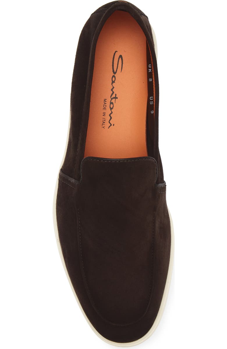 Santoni Malibu Slip-On Loafer, Alternate, color, Dark Brown
