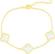 SIMONA Mother of Pearl Clover Bracelet