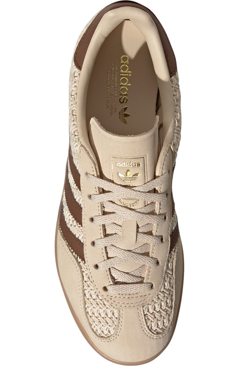 adidas Gazelle Indoor Sneaker, Alternate, color, Sand Strata/ Brown/ Gum