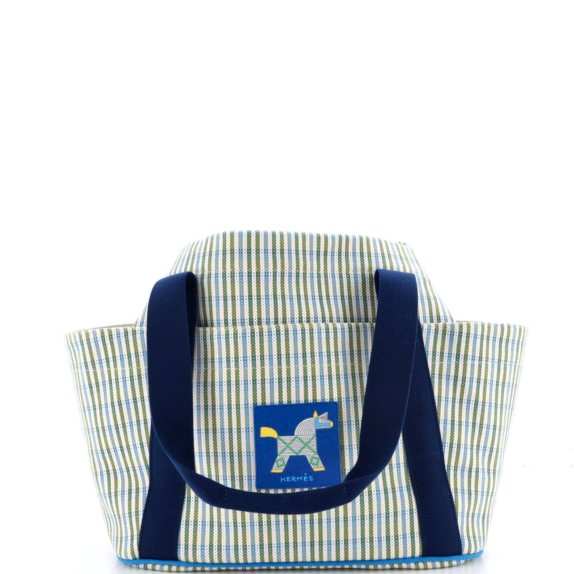 Animaux Nattes Nappy Tote Canvas, Main, color, Blue
