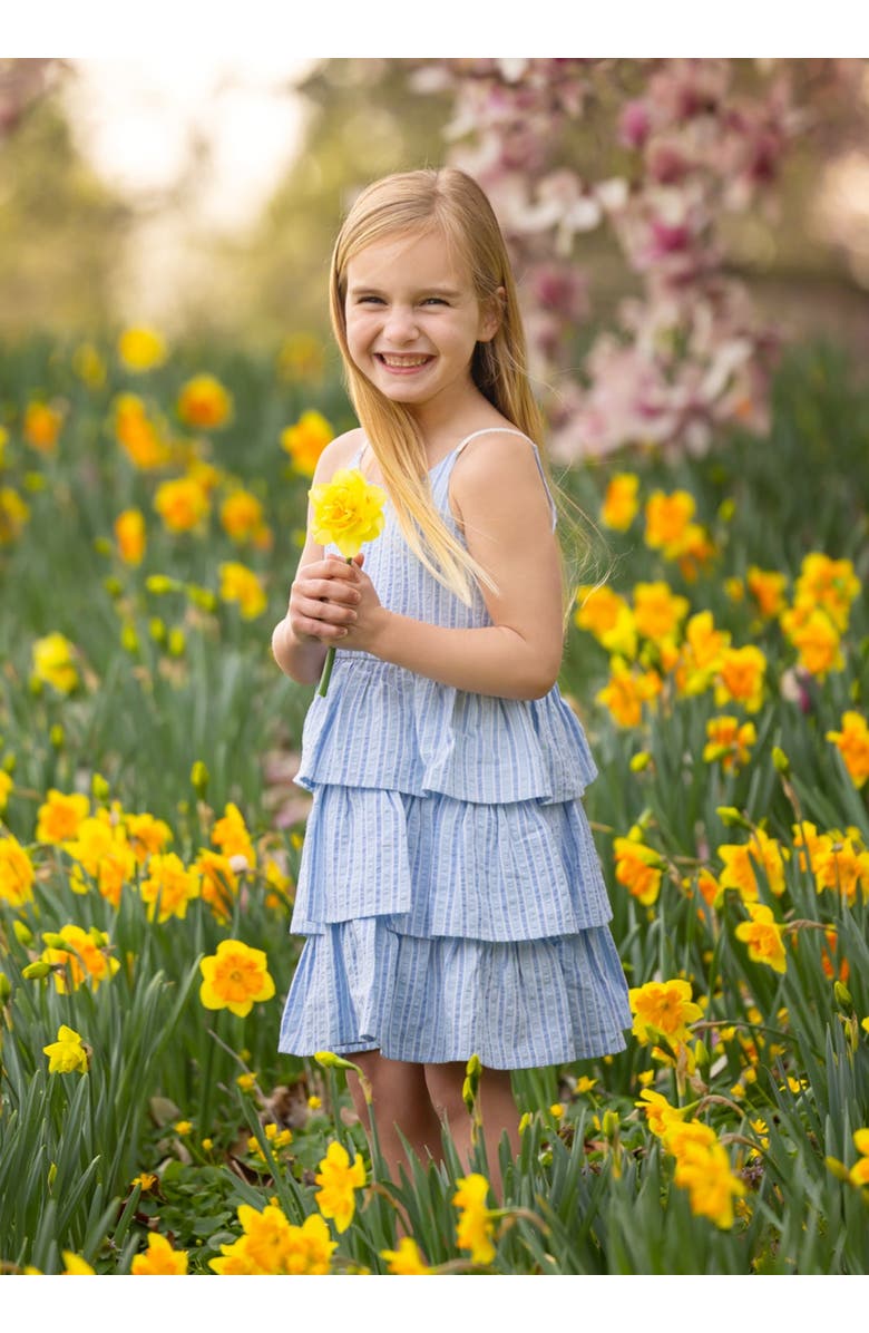 Mabel + Honey Up and Away Sleeveless Tiered Dress, Alternate, color, Blue