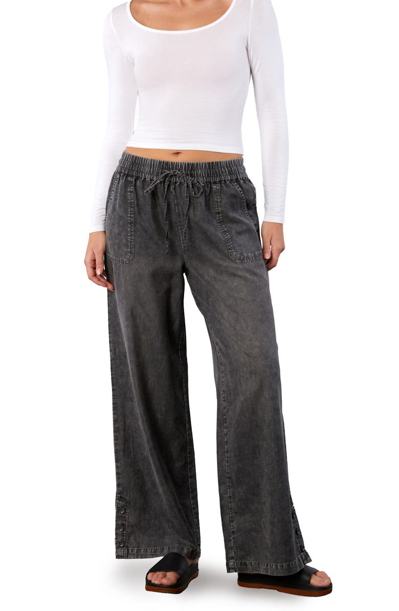 Billy T Hero High Waist Wide Leg Pants, Alternate, color, Grey