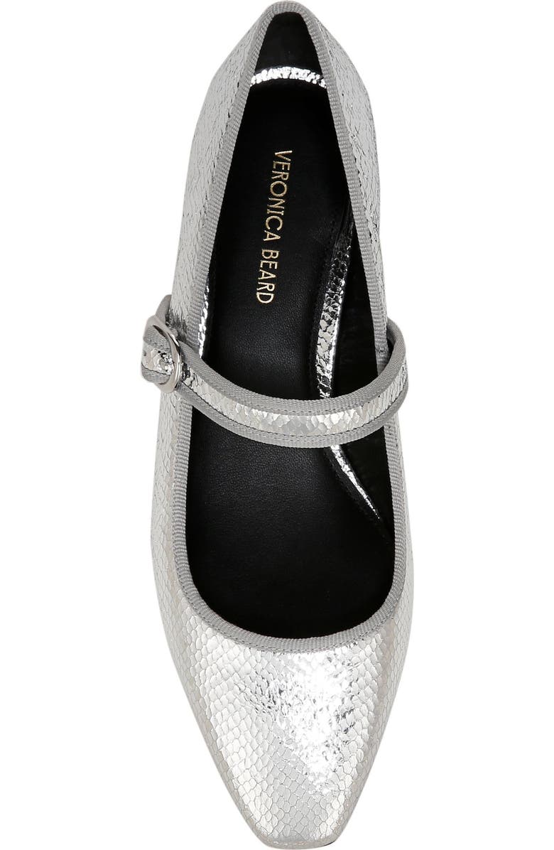 Veronica Beard Cade Mary Jane Pump, Alternate, color, Silver