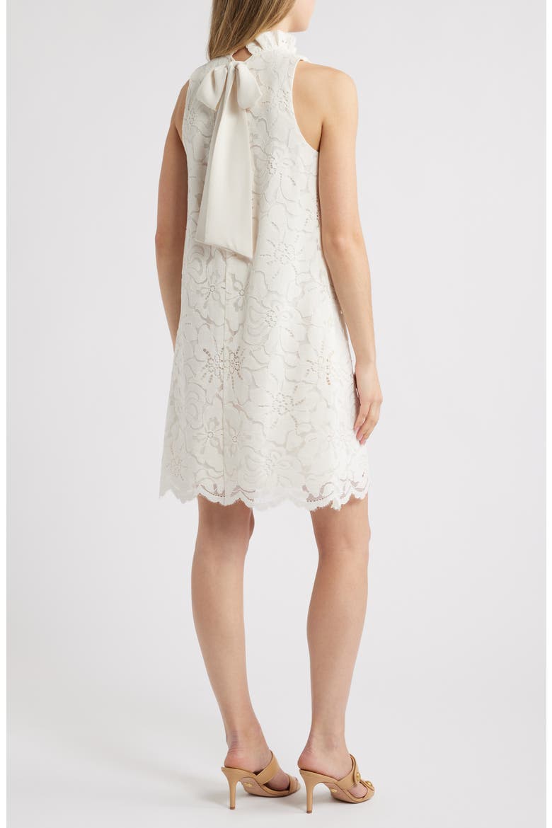 Floral Lace Shift Dress, Alternate, color, ANNE WHITE