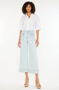 KanCan Jace High Rise Crop Wide Leg Jeans