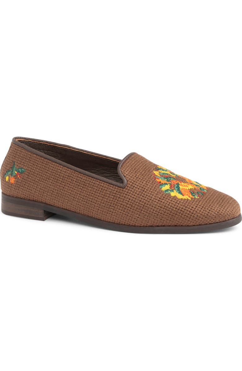 ByPaige Needlepoint Loafer, Main, color, Brown