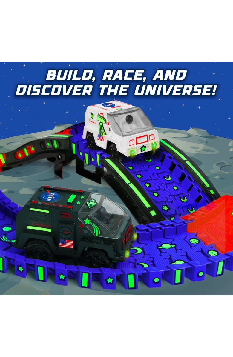 USA Toyz Lunar Loop NASA Space Tracks Playset 225 Pieces, Alternate, color, Multi Color