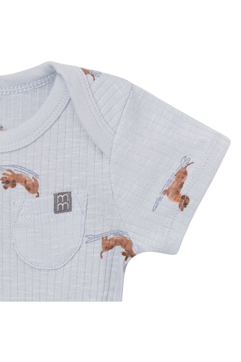 Bodysuits and Shorties Set, Alternate, color, Dachshund Surf