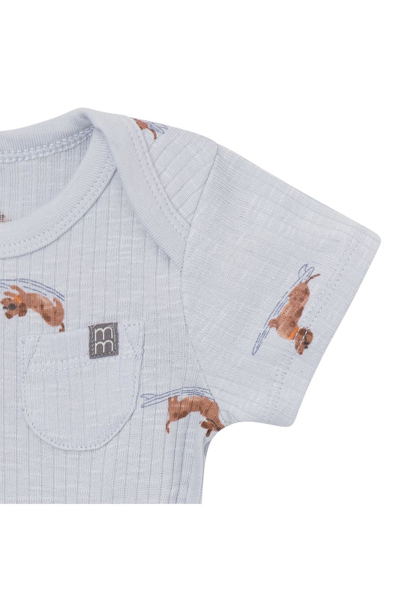 Modern Moments<sup>™</sup> by Gerber Bodysuits and Shorties Set, Alternate, color, Dachshund Surf