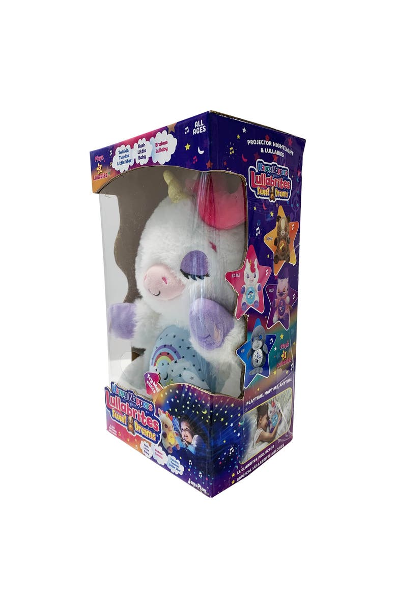 Happpy Nappers Lullabrites Lullabrites Sweet Dreams Unicorn Animal Plush, Alternate, color, Multicolored